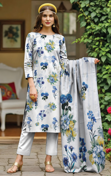 chiffon dupatta ,digital print shirt, comfort trouser