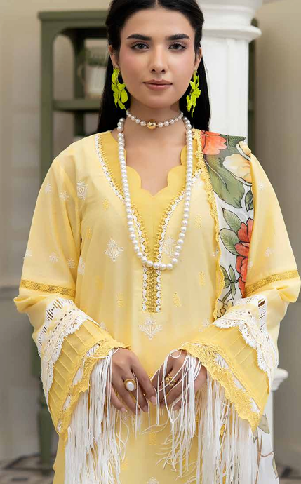 chicken Kari shirt ,pure digital chiffon dupatta, comfort trouser