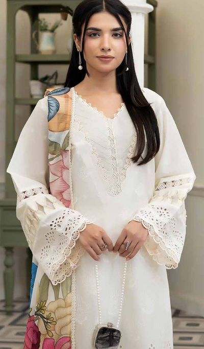 chicken Kari shirt ,pure digital chiffon dupatta, comfort trouser