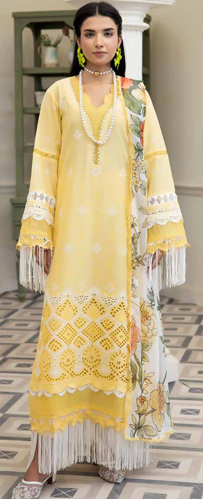 chicken Kari shirt ,pure digital chiffon dupatta, comfort trouser