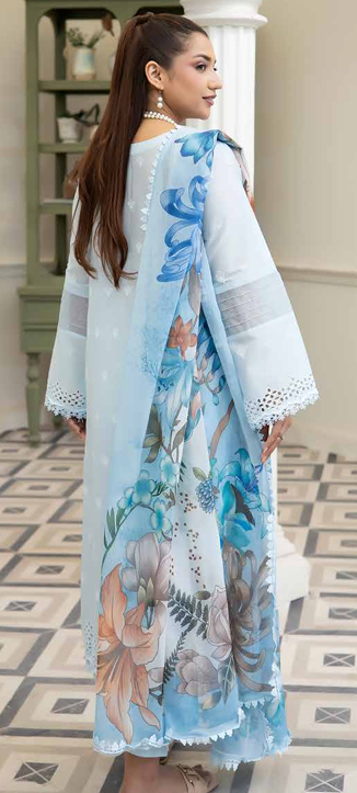 chicken Kari shirt ,pure digital chiffon dupatta, comfort trouser