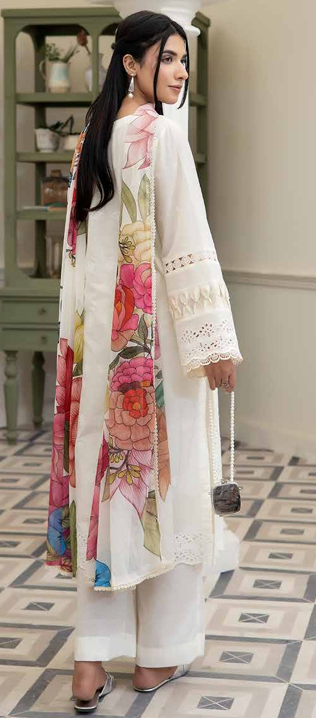 chicken Kari shirt ,pure digital chiffon dupatta, comfort trouser