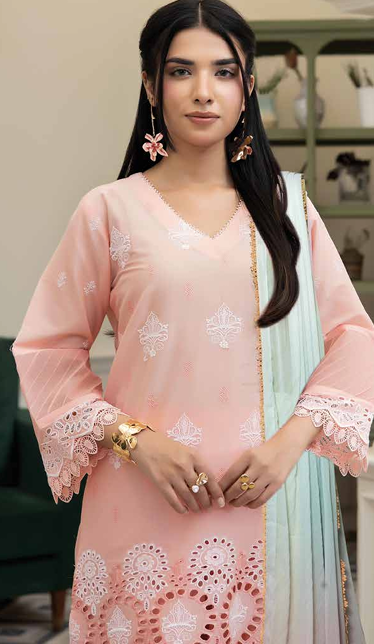 chicken Kari shirt ,pure digital chiffon dupatta, comfort trouser