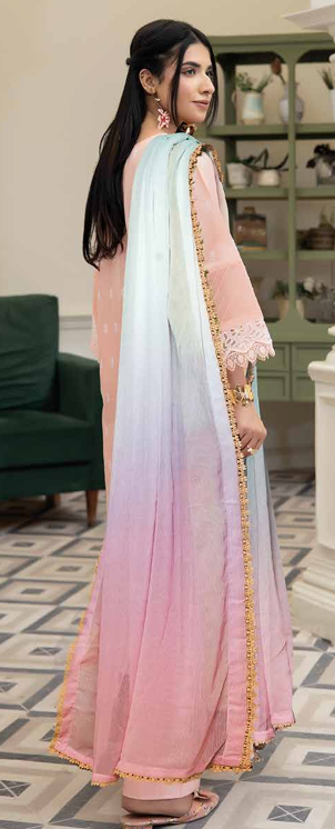 chicken Kari shirt ,pure digital chiffon dupatta, comfort trouser