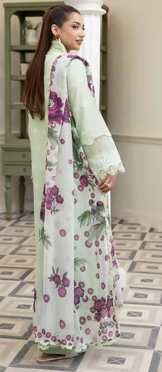 chicken Kari shirt ,pure digital chiffon dupatta, comfort trouser