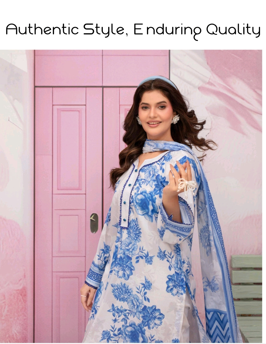 premium lawn printed shirt,lawn printed voile dupatta,plain trouser
